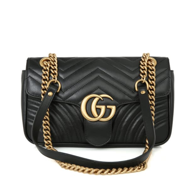 구찌 GG 마몽 마틀라세 체인 숄더 미니 크로스백 443497