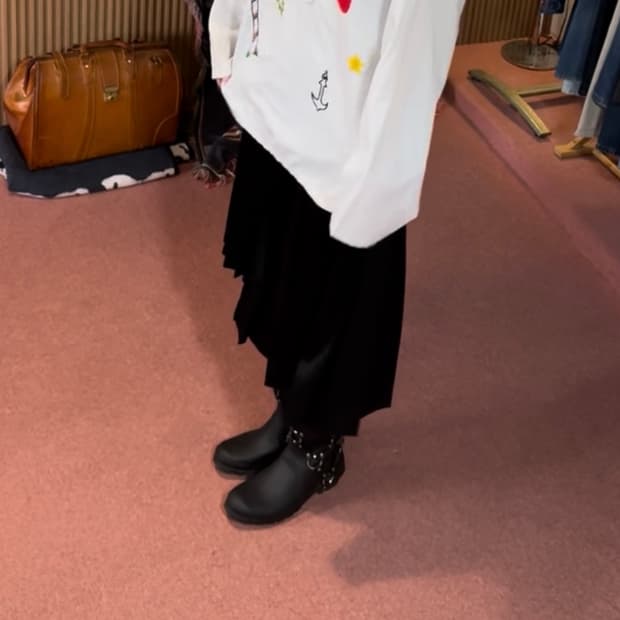[xs](이사준비) noir kei ninomiya 플리츠 스커트