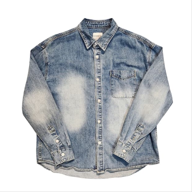 빈티지 워싱 데님 셔츠 