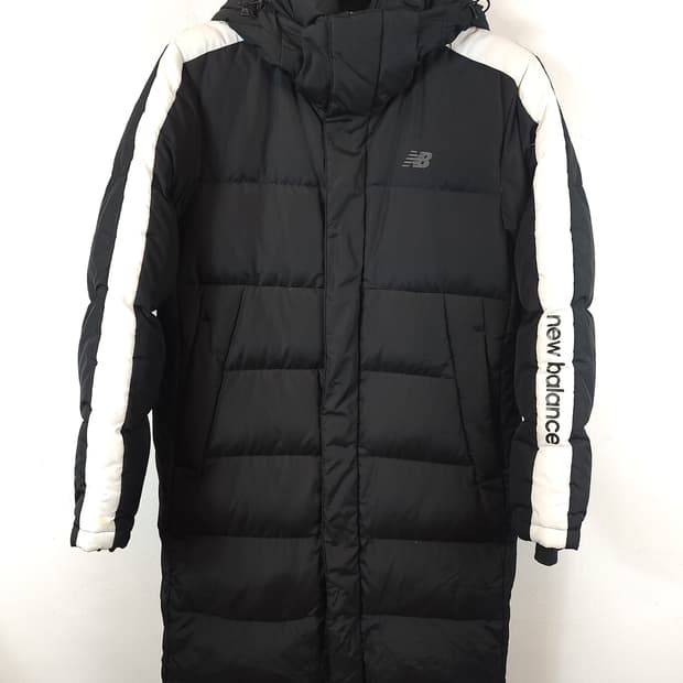 뉴발란스 다운롱패딩 블랙 100 L