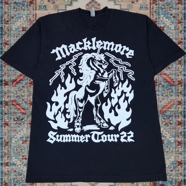 미제 맥클모어 Macklemore 2022 썸머 투어 그래픽 티셔츠 S