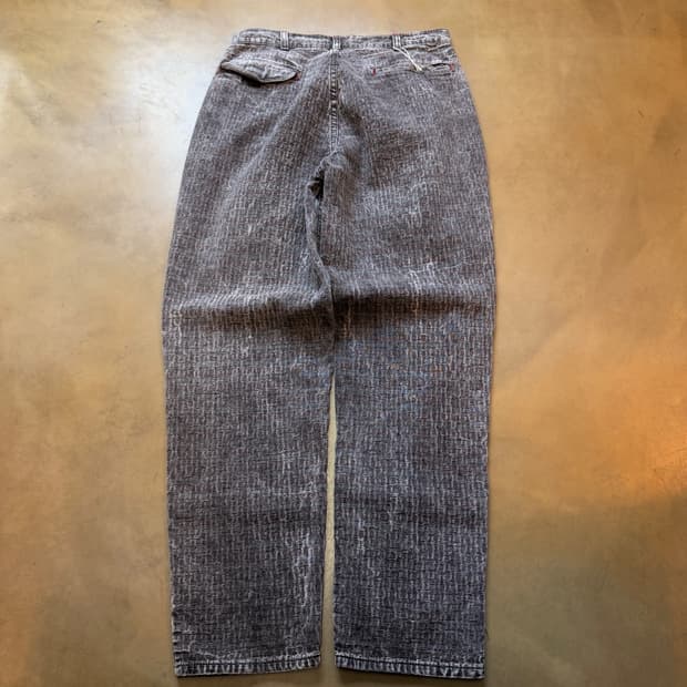 1988 리바이스 실버탭 80S 자카드 사시코 스티치 포인트 데님 팬츠