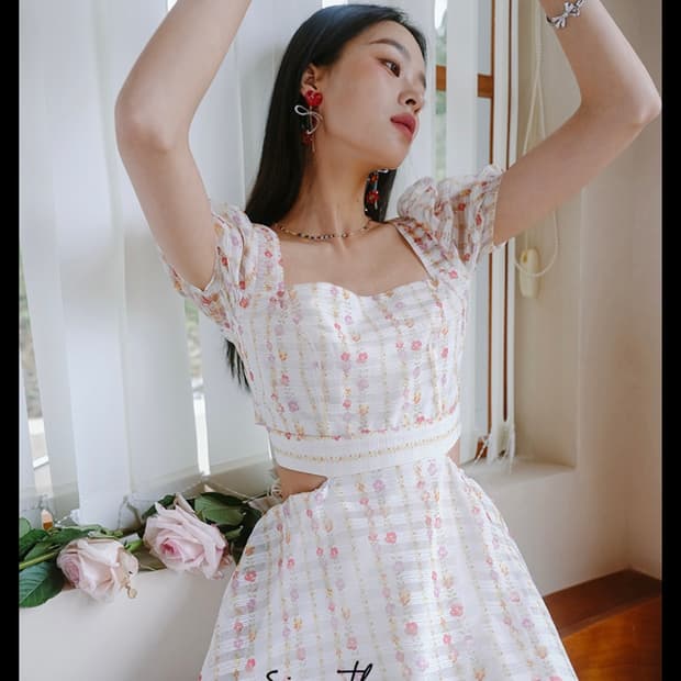 sincethen 신스덴 백리본 원피스