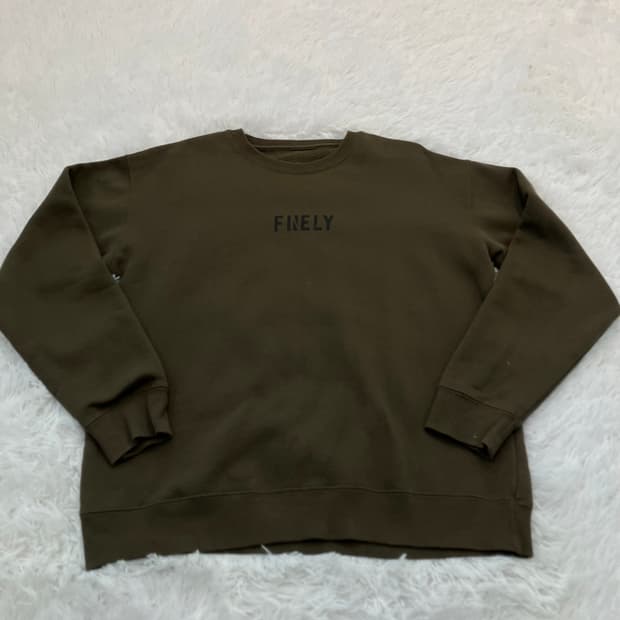 빈티지 싱크 카키 맨투맨 y2k 스트릿 갸루 펑키 일본빈티지735 fab