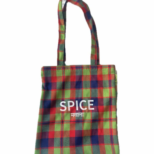 칼디 체크무늬 에코백 🍛