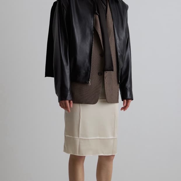 Commission 커미션 creased slip skirt 슬립 스커트