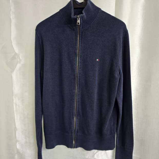 타미힐피거 네이비 니트 집업 가디건 (1941)