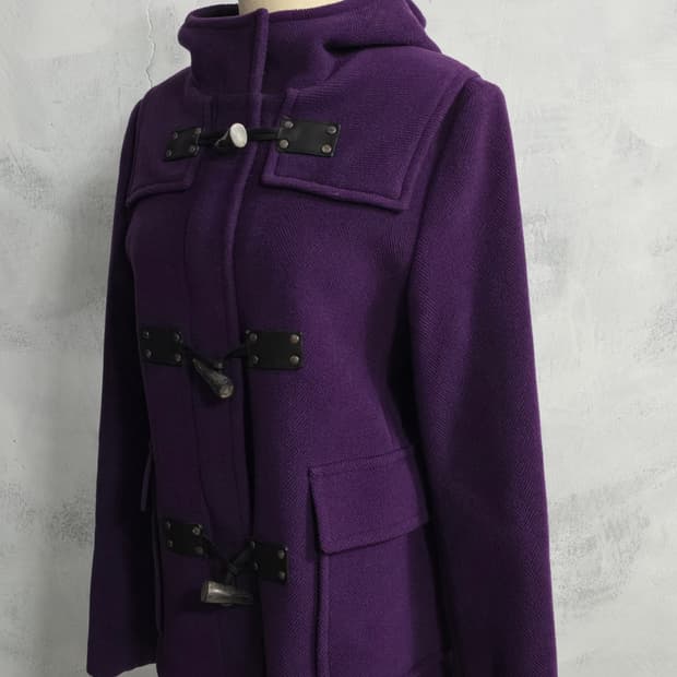 Burberry 버버리 퍼플 더플코트 S사이즈