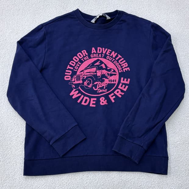 XL 지프 빅로고 긴팔 맨투맨 티셔츠 0305E