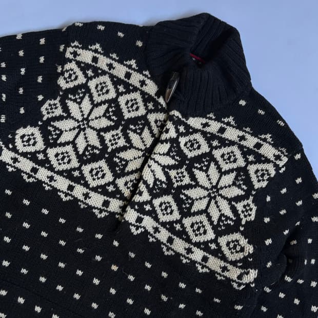 타미힐피거 빈티지 버튼 니트