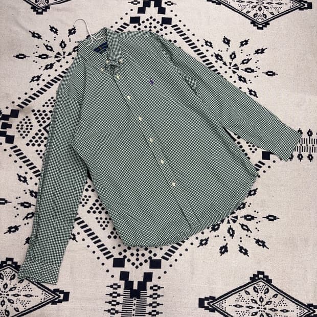 폴로 랄프로렌 클래식핏 체크 셔츠 M P00095