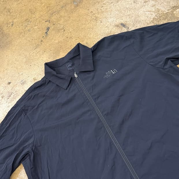 [정품/M] 노스페이스 블랙 지퍼 반팔 자켓 b14