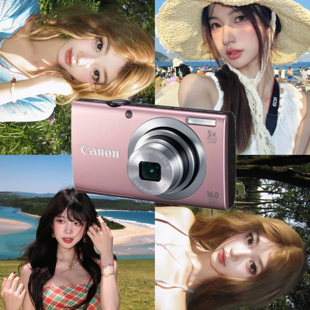 핑크!)Canon powershot a2400 풀박스상품!