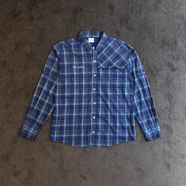 컬럼비아 체크 남방