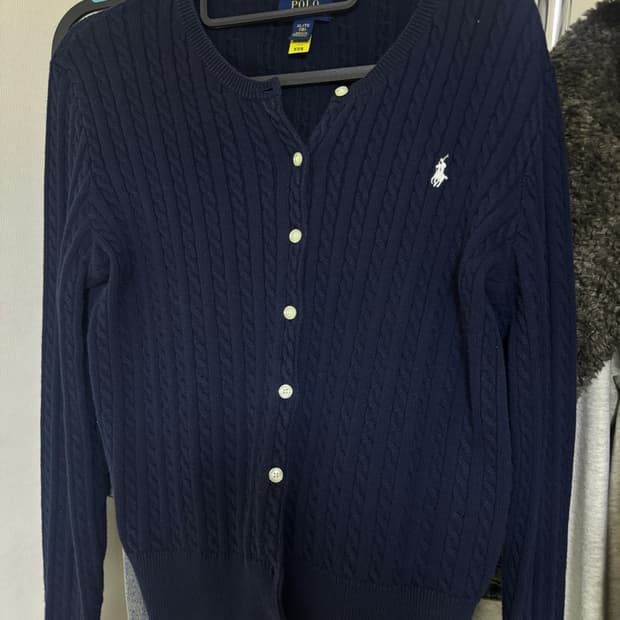 폴로 네이비 니트