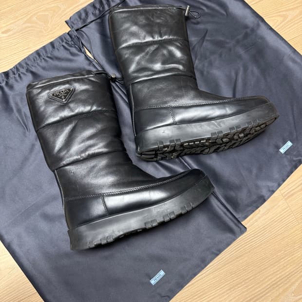 프라다 리얼레더 퍼 부츠, 프라다부츠 (37)