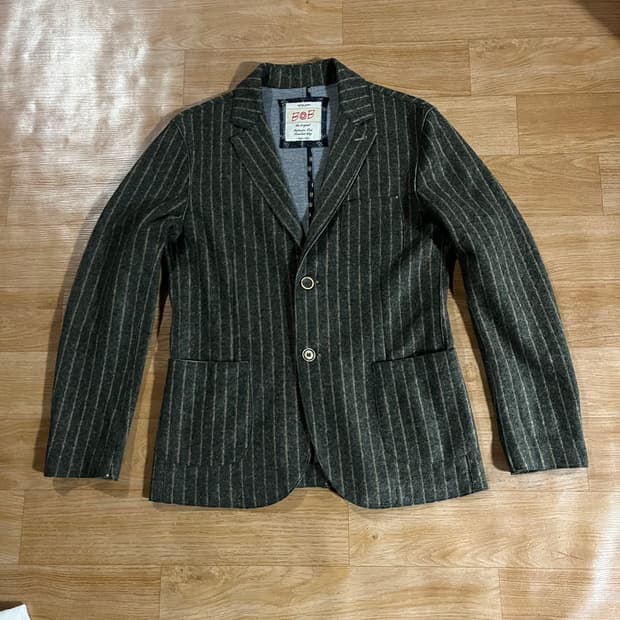 [100] 비오비 스트라이프 울자켓