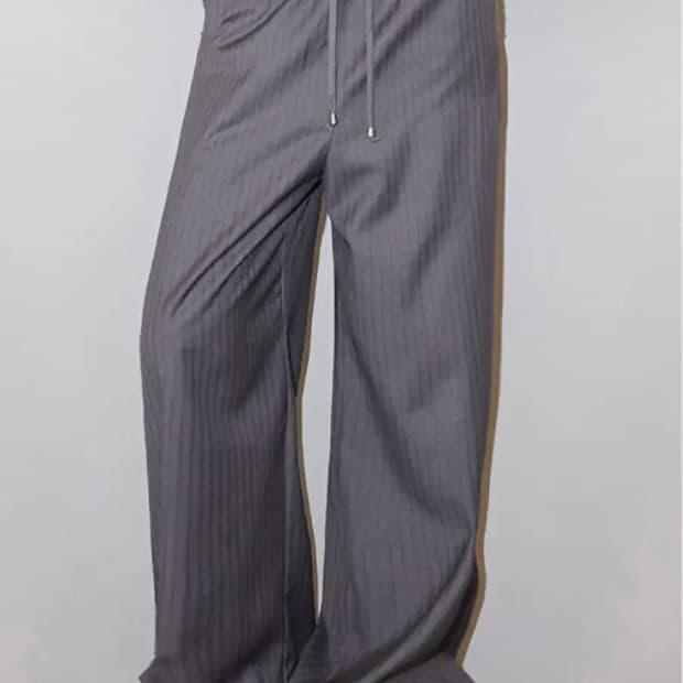 폴리수엠 팬츠 PINSTRIPE EFFORTLESS PANTS