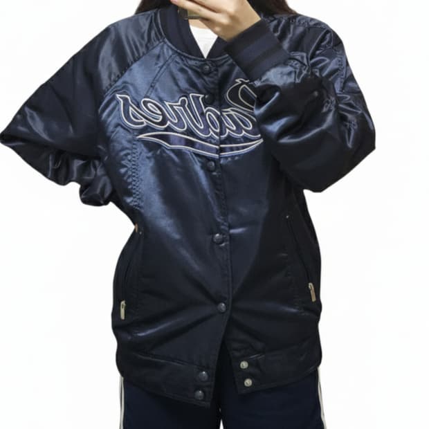 MLB 새틴 바시티 자켓/빈티지 00's/뉴욕 양키즈