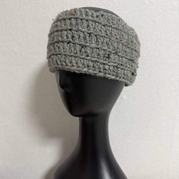 그레이 헤어밴드