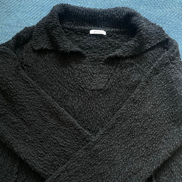 문선 부클니트 블랙 