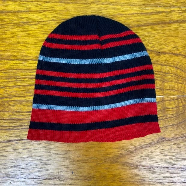 빈티지 스트라이프 비니