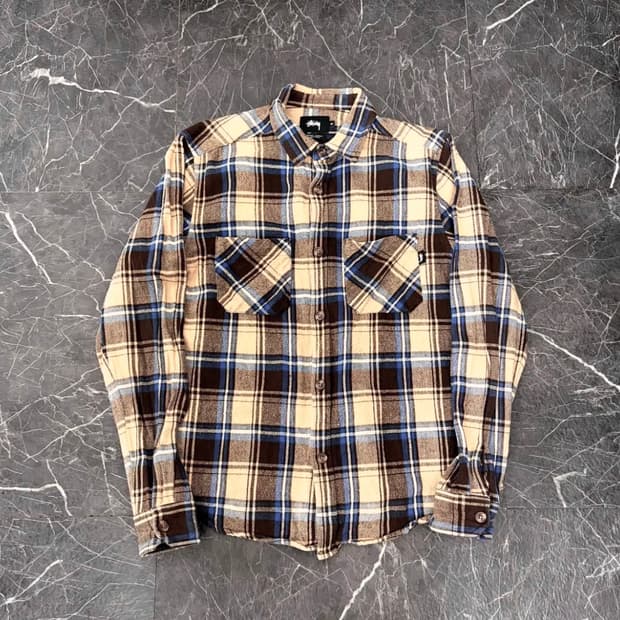 스투시 체크 플란넬 셔츠