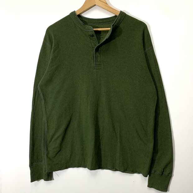 엘엘빈 제팬 딥카키 헨리넥 슬리브