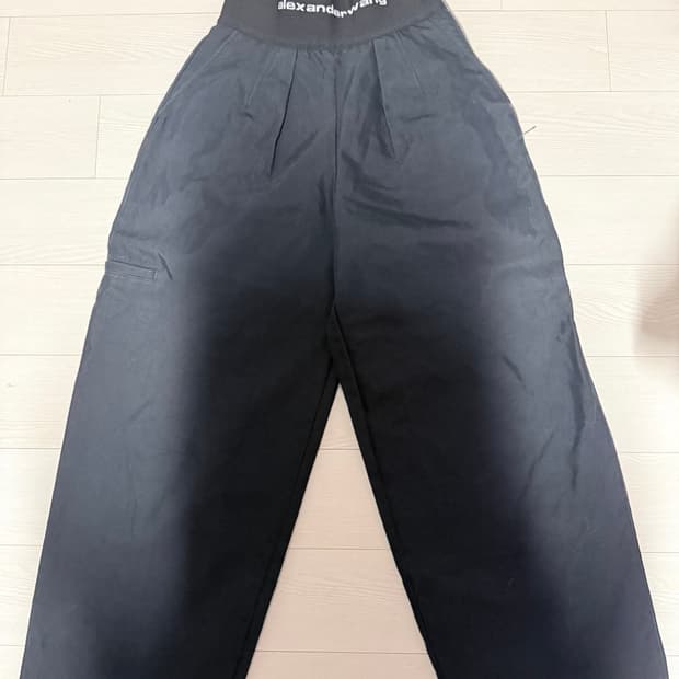 Alexander Wang 로고 밴딩 와이드 팬츠 /착샷 있음 