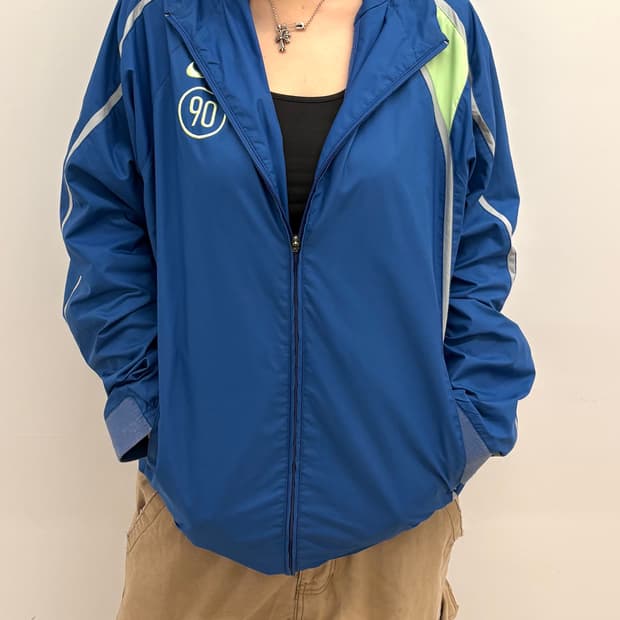 90s' NIKE 블루 집업 바람막이