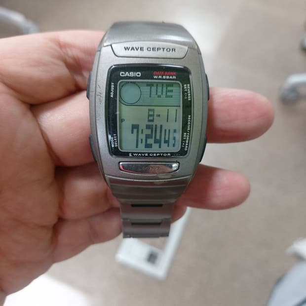 카시오 웨이브 셉터 남성용 디지털