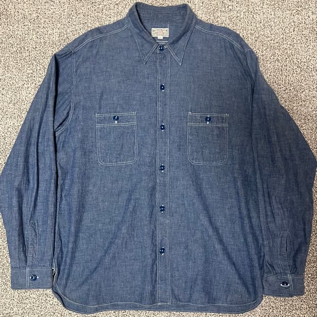 버즈릭슨 샴브레이셔츠 18-18 1/2