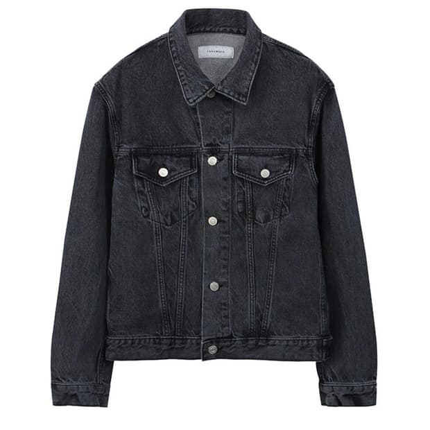 토니웩 흑청 데님 자켓 M