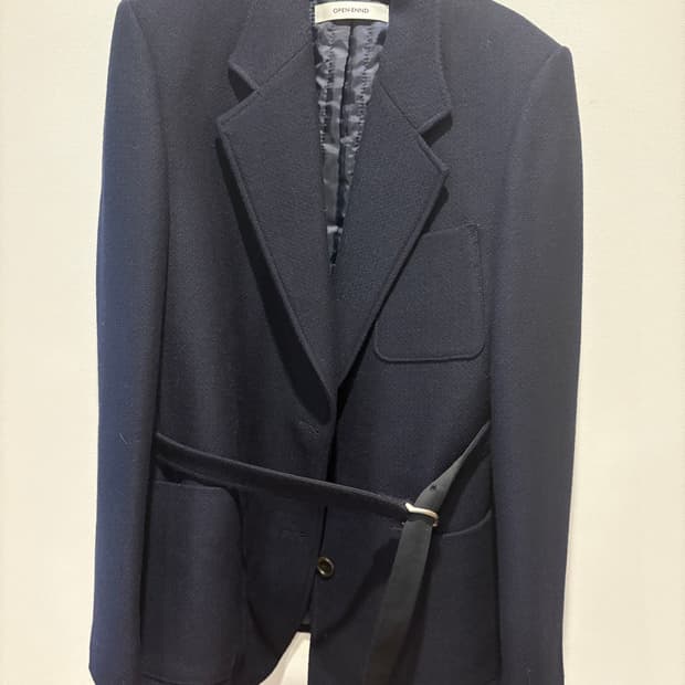 오픈엔드 네이비 자켓코트 m 