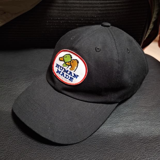 휴먼메이드 덕패치 볼캡 블랙