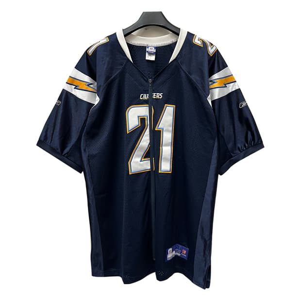 리복 NFL 로스앤젤레스 차저스 풋볼 커스텀 집업 져지 56