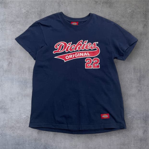 디키즈 Dickies 네이비 오리지널 22 프린팅 반팔 티셔츠 S(90)