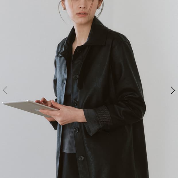 아워코모스 싱글 레더 자켓