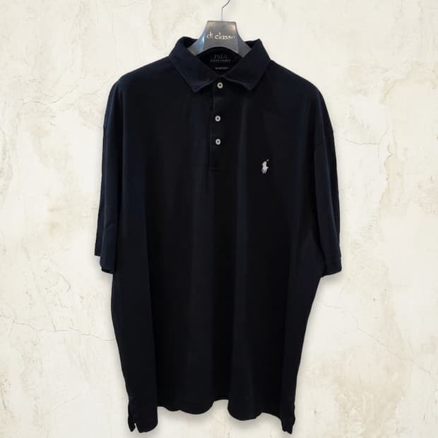 폴로 랄프로렌 피마 소프트 터치 블랙 카라티 2XL