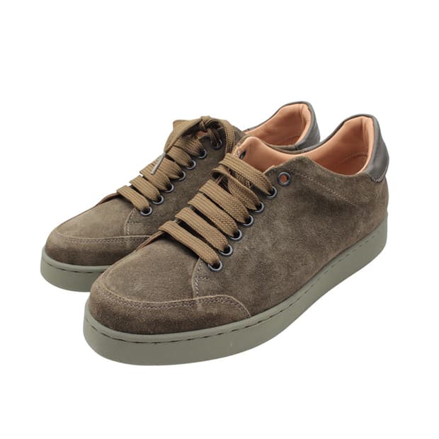 막스마라 인트렌드 올리브그린 스웨이드 스니커즈 38