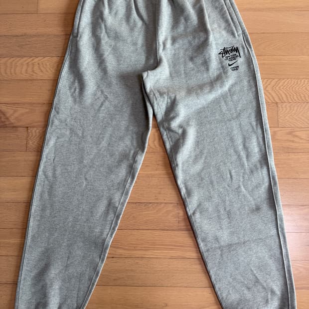[M] 나이키 x 스투시 나투시 NRG 플리스 스웻 팬츠 그레이