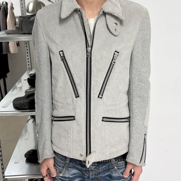 16fw 준야 와타나베 7 지퍼 쉐르파 자켓