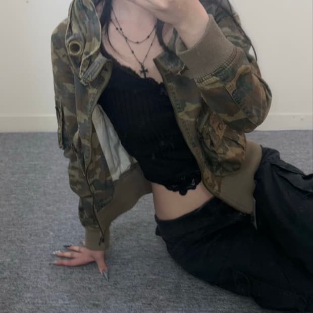 ◢◤밀리터리 하이넥 빈티지 자켓◢◤