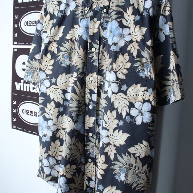 (L-XL) 브랜드빈티지 반팔셔츠 남방 90년대 USA-H33370