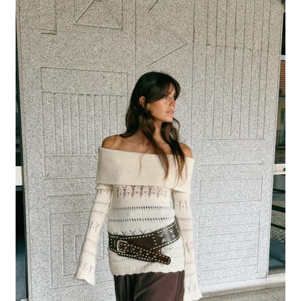 자라 오프숄더 스웨터