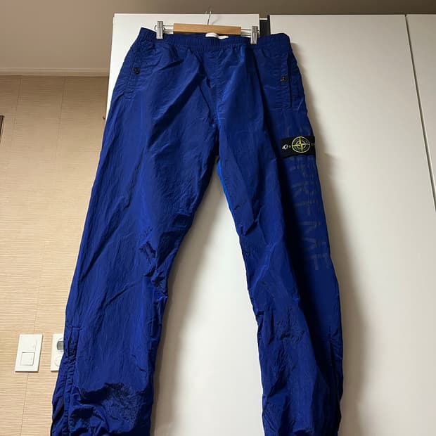 [S] 슈프림 스톤아일랜드 16ss 나일론메탈 트랙팬츠 블루 슈스톤
