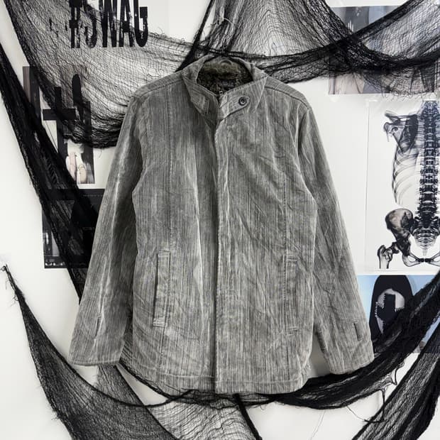 Basic denim fur jacket