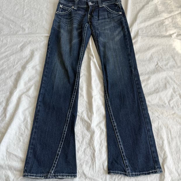 세만틱디자인 로우라이즈 데님팬츠