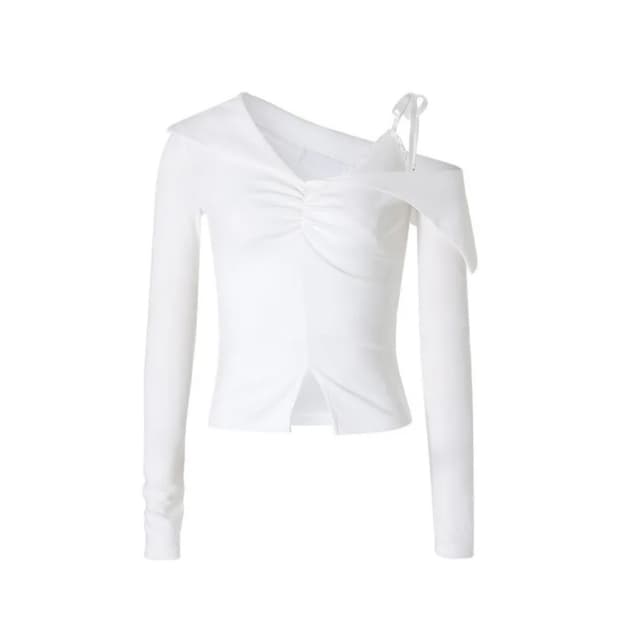 (새상품) 낫유어로즈 버니탑 화이트 bunny top