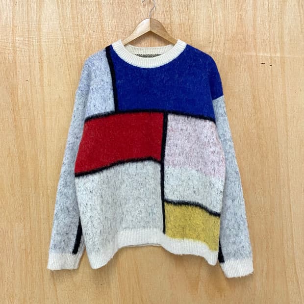 ART IF ACTS mondrian alpaca knit 몬드리안 니트